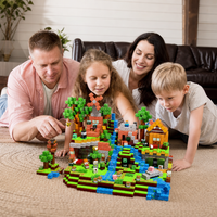 Jeu de Construction Magnétique BuildWorld – Pack Village XL