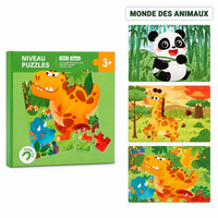 Puzzle Enfant Magnétique 3-en-1 Évolutif — 50 Pièces