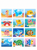 Puzzle Enfant Autocollant – 12 Modèles Illustrés