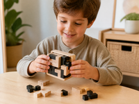 Puzzle Enfant en Bois Montessori – Jeu d’Assemblage
