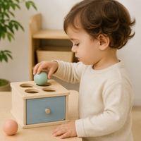 Jouet Montessori à Trier - Boîte de Permanence en Bois