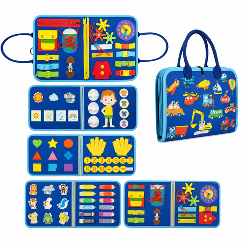 Jouet Montessori Busy Board - Livre d'activités