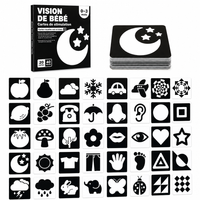 Jouet Montessori - Cartes de Stimulation Visuelle pour Bébé