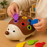 Jouet Montessori Hérisson – Jeu de Motricité Fine