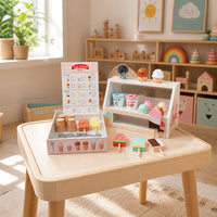 Jouet Montessori - Marchande de Glaces en Bois