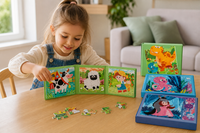 Puzzle Enfant Magnétique 3-en-1 Évolutif — 50 Pièces