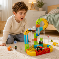Jeu de Construction Magnétique Circuit avec Train