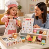 Jouet Montessori - Marchande de Glaces en Bois