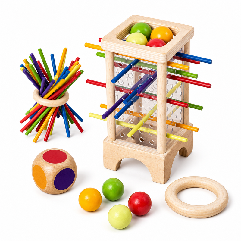 Jouet Montessori —  Jeu de Société en Bois Tour Suspens