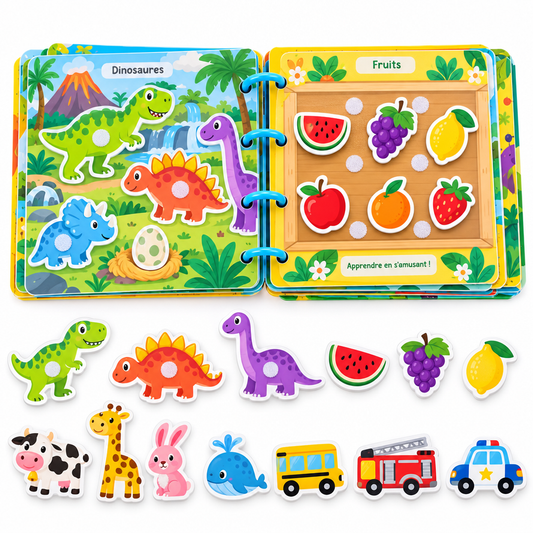 Jouet Montessori Busy Book – Livre d'Activités Éducatif pour Enfant