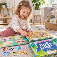 Jouet Montessori Busy Book – Livre d'Activités Éducatif pour Enfant