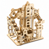 Jeu de Construction Magnétique & Mécanique — Circuit de Billes 3D en Bois