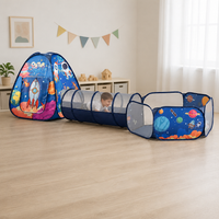 Parcours de Motricité Bébé 3-en-1 Espace avec Tente