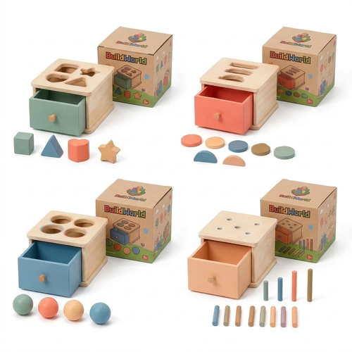 Jouet Montessori à Trier - Boîte de Permanence en Bois